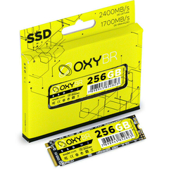 SSD M.2 NVMe 256GB OxyBr Leitura 2400MBs Gravação 1700MBs