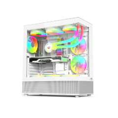 Gabinete Gamer C3Tech Aquarius MT-G850WH *em Fan Led* - ATX- Micro ATX e Mini ITX