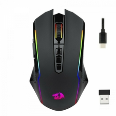 Mouse Gamer Redragon Ranger Lite Dual Mode Wireless 8.000 DPI RGB 9 Botões Programáveis Black M910-KS