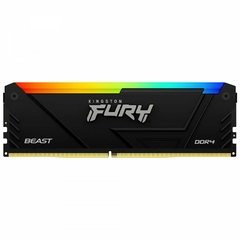 Memória Gamer DDR4 16GB 3200Mhz Kingston Fury Beast RGB KF432C16BB12A/16