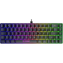 Teclado Semi Mecânico 65% Fortrek Fearless 65 Compact Rainbow