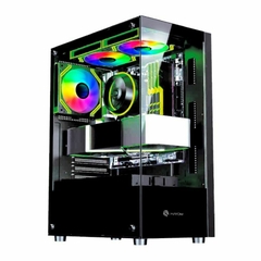 Gabinete Gamer Hayom GB1792 *Com 3 Fans Led Rgb Controlável* - ATX, Micro-ATX e Mini-ITX