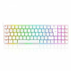 Teclado Mecânico 75% Redragon Ashe White RGB Switch Brown - comprar online