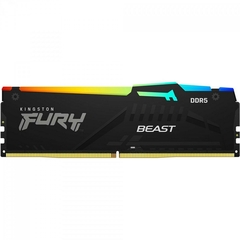 Memória Gamer DDR5 16GB 5600MHz Kingston FURY Beast Black KF556C40BWA-16