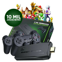 Video Gamer Stick Retro 10 Mil Jogos com 2 Controle Sem Fio