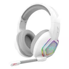 Headset Gamer Redragon Medea White Led RGB P2 C/ Adaptador P3 (Pega em Todas as Plataformas)