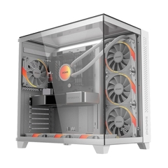 Gabinete Gamer Pcyes Forcefield Max White Ghost *Sem Fan* - ATX, Micro-ATX e Mini-ITX