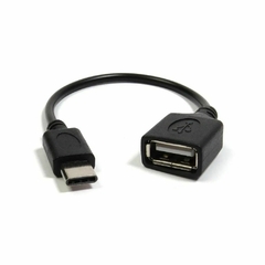 Cabo Adaptador Tipo-C para USB Fêmea OTG