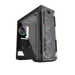 Gabinete Gamer Gamemax G510 Black *Optical *Com 3 Fans Led Rgb* - ATX, Micro-ATX e Mini-ITX