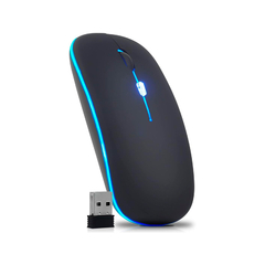 Mouse Sem Fio Usb Wireless 2.4ghz Bluetooth Recarregável RGB Ref: 3482