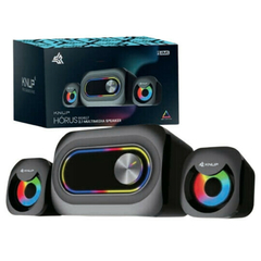 Subwoofer Gamer Hórus Knup KP-RO827 Rgb 11W RMS 2.1 Canais