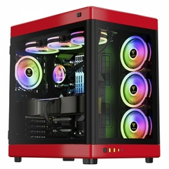 Gabinete Gamer Gamdias Neso P1 BR Black/Red *Sem Fan Led* ATX, Micro-ATX e Mini-ATX