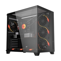 Gabinete Gamer Pcyes Forcefield Max Black Vulcan *Sem Fan* - ATX, Micro-ATX e Mini-ITX