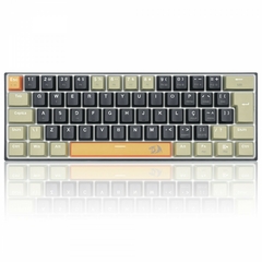 Teclado Mecânico 60% Redragon Lakshmi Orange/Black/Gray LED White Switch Brown