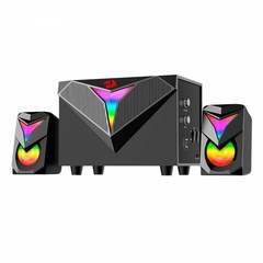 Caixa de Som Subwoofer Gamer Redragon Toccata RGB Stereo 2.0 USB 2.0 3.5mm 15W