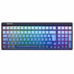 Teclado Mecânico 96% Redragon Garen Pro RGB Bluetooth/Wireless Recarregável Switch Purple