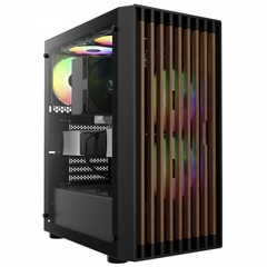 Gabinete Gamer Gamdias Aura GC4 Black *Com 3 Fans RGB* - ATX, Micro-ATX e Mini-ITX