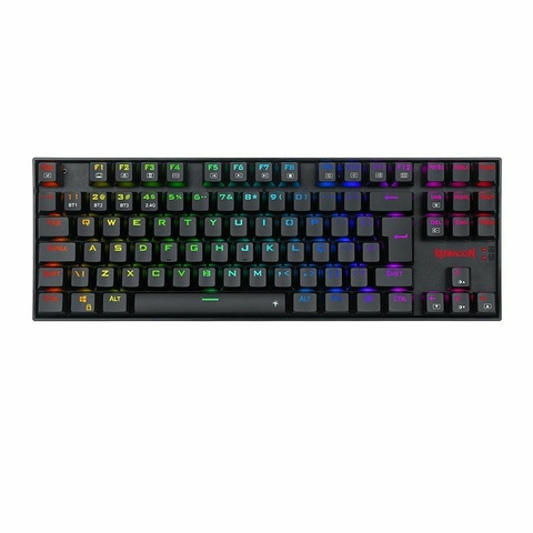 Teclado Gamer Rise Mode G1 Full RGB Rainbow USB White