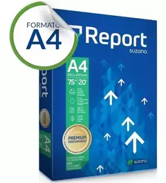 Papel Sulfite A4 Premium Report 75g/m² - Resma com 500 Folhas