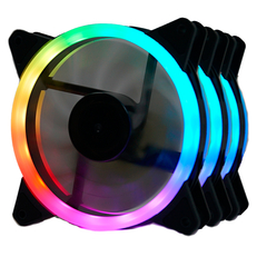 Kit 3 Cooler Fan 120mm Redragon GC-F011 RGB com Controladora e Controle - comprar online