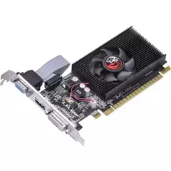 Placa de Vídeo Geforce GT 710 2GB DDR3 Pcyes Single Fan 64 Bits Saída Hdmi, Dvi, Vga