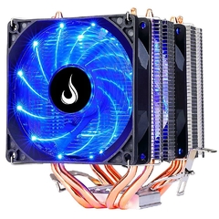 Air Cooler Rise Mode G700 2/90mm Led Azul Intel/AMD LGA1200 | AM4 HeatPipe: 4 (6mm) TDP: 130W - RM-AC-O7-FB