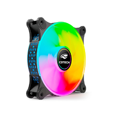 Cooler Fan Led Rgb 120mm C3Tech F9-L160BK Black - comprar online