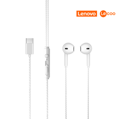 Fone de Ouvido Auricular USB C Lecoo EH104 Branco - comprar online