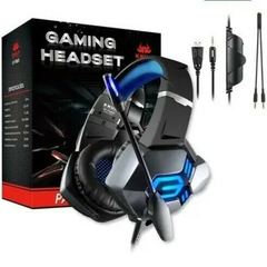 Headset Gamer Knup KP-FN600 Red Led Vermelho P3 + Adaptador P2 (Pega em Todas as Plataformas) - comprar online