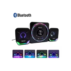 Subwoofer Gamer Hórus Knup KP-RO828 BT RGB 16W RMS 2.1 Canais Bluetooth/USB/MicroSD - comprar online