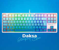 Teclado Mecânico 80% Redragon Daksa Blue/White RGB Switch Brown - comprar online