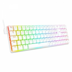 Teclado Mecânico 75% Redragon Ashe White RGB Switch Brown