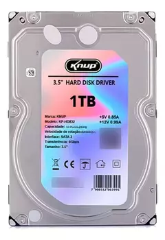 HD 1TB Knup KP-HD831 7200rpm 6Gbps 3.5 Sata III - comprar online