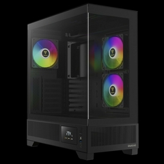 Gabinete Gamer Gamdias Atlas M1 Black Com Painel Digital *Com 3 Fans ARGB* - ATX, Micro-ATX e Mini-ITX - comprar online