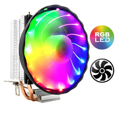 Air Cooler Knup KP-VR330 120mm Led Rainbow Intel/AMD LGA1700/1366 | AM5 HeatPipe: 2 (6mm) TDP: 90W - KP-VR330 - comprar online