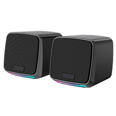 Caixa de Som Gamer Rise Mode Aura Sound S1 RGB Rainbow 3W*2 Preto - RM-SP-01-RGB - comprar online