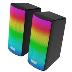 Caixa de Som Gamer Rise Mode Aura Sound S5 RGB Rainbow 3W*2 Preto - RM-SP-05-RGB - comprar online