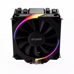 Air Cooler PCYES Frost Pulse Black Vulcan ARGB 120mm Intel/AMD LGA 1700 | AM5 HeatPipe:4 (6mm) TDP: 180W - PEFPARGBBV na internet