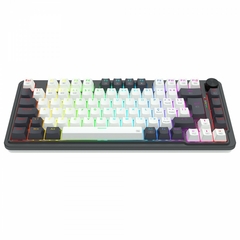 Teclado Mecânico 75% Redragon Ucal Pro Black/WhiteRGB Bluetooth/Wireless Recarregável Switch Brown - comprar online