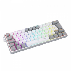 Teclado Mecânico 60% Redragon Fizz White/Gray RGB Switch Blue - comprar online