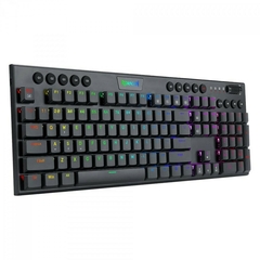 Teclado Gamer Mecânico Redragon Horus Led RGB Black Switch Brown Low Profile K619-RGB PT-BROWN - comprar online