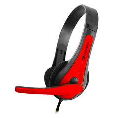 Headset Office C3Plus PH-30BK P3 Preto c/ Vermelho - comprar online