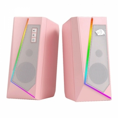 Caixa de Som Gamer Redragon Anvil GS520P RGB Stereo 2.0 3.5mm Pink - comprar online