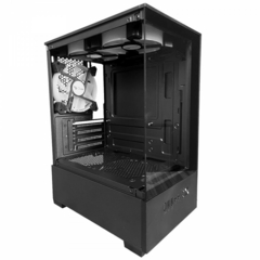 Gabinete Gamer Duex DXGB3C Black *Com 3 Fans* - Micro-ATX, Mini-ITX