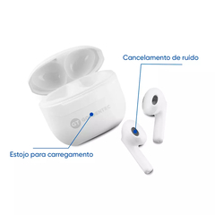 Fone TWS Bluetooth GT Free Branco - comprar online