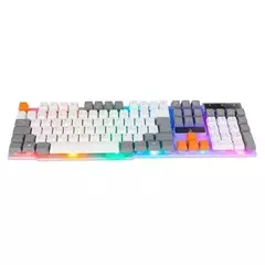 Teclado Semi Mecânico Rise Mode G1 White/Gray Rainbow - RM-TG-01-WG - comprar online