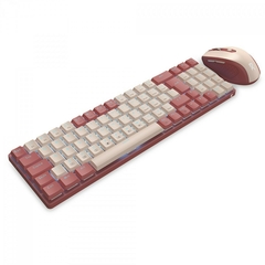 Combo Office Teclado + Mouse Redragon BS-8772 Wireless 2.4G Teclado e Mouse Rosa - comprar online