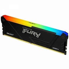 Memória Gamer DDR4 16GB 3200Mhz Kingston Fury Beast RGB KF432C16BB12A/16 - comprar online