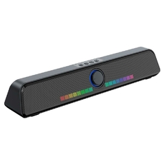 Caixa de Som Gamer Rise Mode Aura Sound S6 RGB Rainbow Bluetooth 5W2 Preto - RM-SP-06-RGB - comprar online