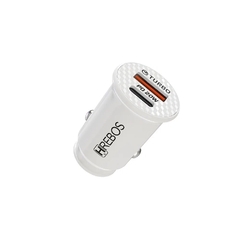 Carregador Veicular Kit Hrebos HS-352V 20W (2- 1USB 1USB-C) com Cabo (Micro USB V8) - comprar online